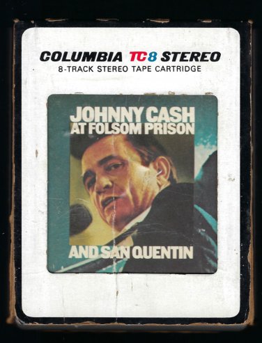 Johnny Cash - At Folsom And San Quentin 1976 CBS T11 8-TRACK TAPE