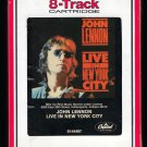 John Lennon - Live In New York City 1986 RCA CAPITOL T10 8-TRACK TAPE
