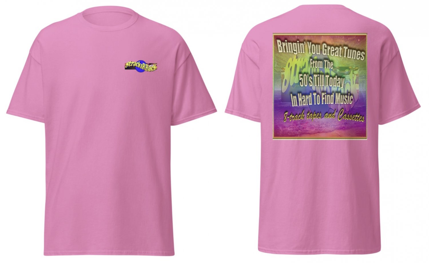 8tracksRBack Men's EXTRA LARGE AZALEA Logo T-Shirt