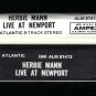 Herbie Mann - Live at Newport 1963 AMPEX ATLANTIC Re-issue T15 8-TRACK TAPE
