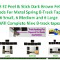 15 CC Narrow AS GR Gry Foam Pads Wht Base + 18 Brown Felt Pads 8-TRACK TAPE