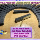 30 Anti-Static Extra Soft Black Foam Pads + 30 Brown Felt Pads 8-Track Tape