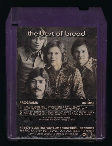 Bread - The Best of Bread 1973 ELEKTRA Quadraphonic T18 8-TRACK TAPE