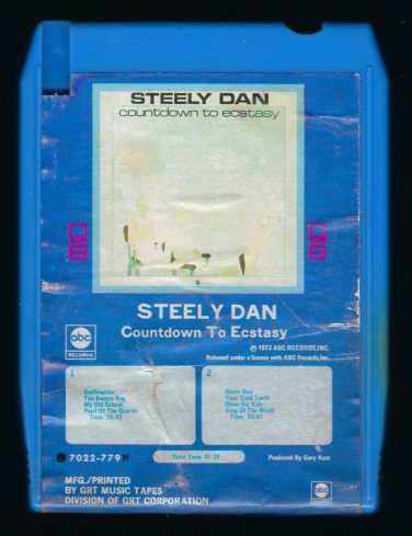Steely Dan - Countdown to Ecstasy 1973 GRT ABC Quadraphonic T18 8-TRACK TAPE