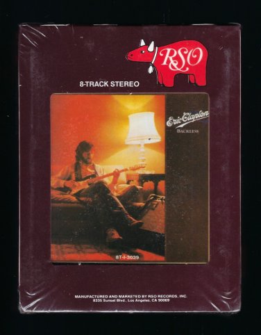 Eric Clapton - Backless 1978 RSO Sealed T19 8-TRACK TAPE