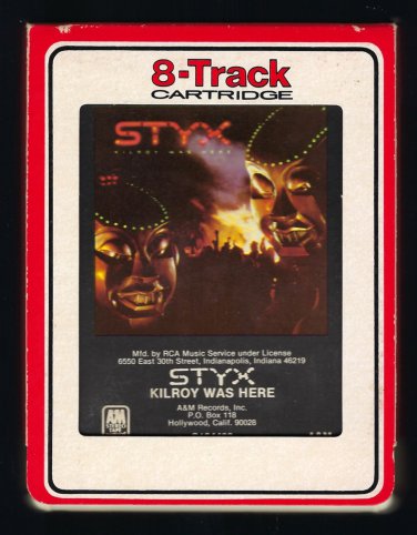 Styx - Kilroy Was Here 1983 RCA A&M T19 8-TRACK TAPE