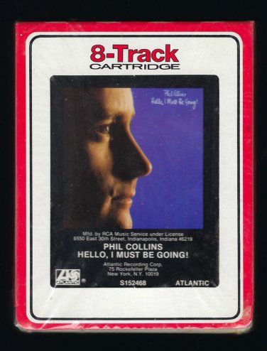 Phil Collins - Hello, I Must Be Going! 1982 RCA ATLANTIC Sealed T20 8-TRACK TAPE