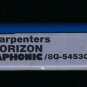 The Carpenters - Horizon 1975 A&M Quadraphonic T21 8-TRACK TAPE