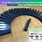 30 CC Narrow AS GR Gry Foam Pads Wht Base + 30 Brown Felt Pads 8-Track Tape