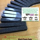 15 CC WIDE AS GR Gry Foam Pads Wht Base + 18 Brown Felt Pads 8-TRACK TAPE