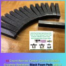 15 CC Narrow AS GR Gry Foam Pads Wht Base + 18 Brown Felt Pads 8-TRACK TAPE
