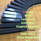 15 CC WIDE AS GR Gry Foam Pads Wht Base 8-TRACK TAPE