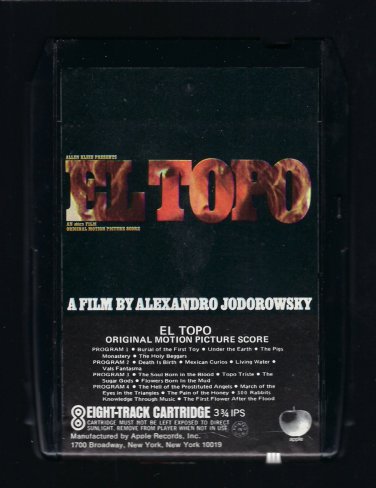 Alejandro Jodorowsky - El Topo O.S.T 1970 APPLE C/O T21 8-TRACK TAPE