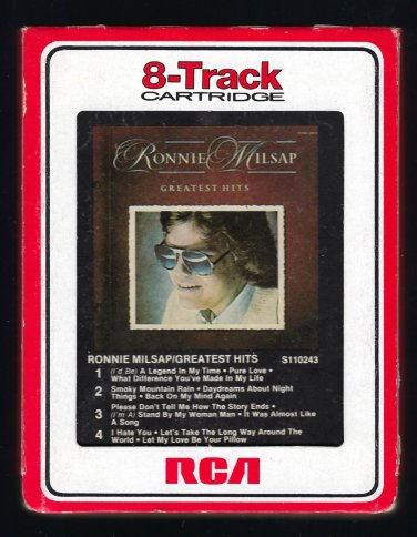 Ronnie Milsap - Greatest Hits 1980 RCA T21 8-TRACK TAPE