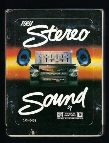 General Motors - 1981 Stereo Sound 1980 RCA DASI-0458 T22 8-TRACK TAPE