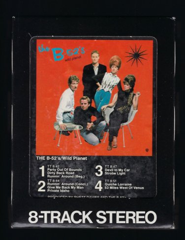The B-52's - Wild Planet 1980 WB T23 8-TRACK TAPE