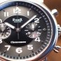 Fiber - Retro-chic Black Chronograph Hand Winder (FB8003-01-2)