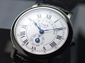 Fiber - White Porcelain Roman Counter Jump Automatic (FB8002-61-1S)