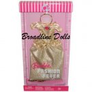 2006 Barbie Fashion Fever Dress Outfit Gold Gown