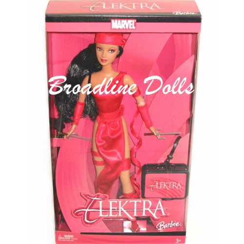 Barbie Elektra doll Marvel Comics NRFB