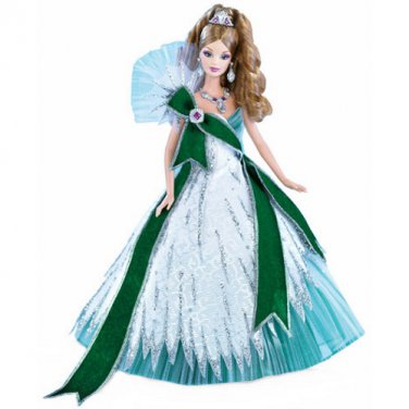 Mangler Slovenien frokost 2005 Holiday Barbie by Bob Mackie in Emerald Green gown Christmas doll NRFB