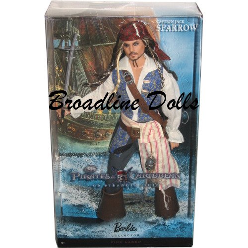 Barbie Jack Sparrow Pirates of the Caribbean Johnny Depp doll NRFB