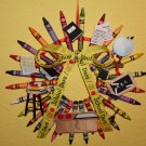 Teacher's gift Crayon Wreath