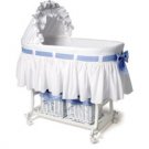 Blue Bassinet W/Storage