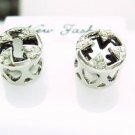 Black Cross Earrings With Swarovski Crystal Black Cross Earrings With Swarovski Crystal