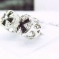 Black Cross Earrings With Swarovski Crystal