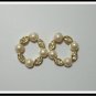 E34 Sparkle Faux Pearl Earrings With Czech Rhinestone
