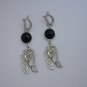 E44 Angel Wing Earrings With Rhinestone