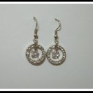E47 Elegant Twine Circle Earrings With Rhinestone