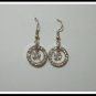E47 Elegant Twine Circle Earrings With Rhinestone