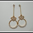 E48 Dazzling Circle Earrings With Rhinestone