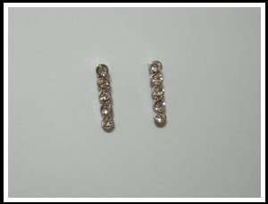 E53 Bling Bling Dots Earrings With Rhinestone