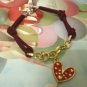 Love Knots + Real Heart Suede Bracelets (Hand-Made) Unique Design