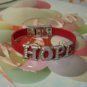 "HOPE" Rhinestone letters Bracelets