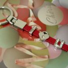 "I Love You" Leather Keyring