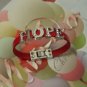 Custom made rhinestones letter leather bracelet