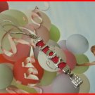 Custom made rhinestones letter leather cell phone straps Custom made rhinestones letter leather cell phone straps