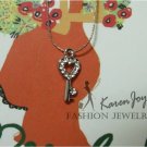 N54  Rhinestones "Key"  Necklace