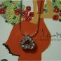 N56 Rhinestones "Heart" Necklace