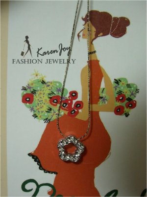 N58 Rhinestones "Flower"  Necklace