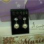 EP1 Swarovski Crystal Pearl Earrings (Cream)