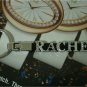 Custom made rhinestones letter "RACHEL" leather key chains