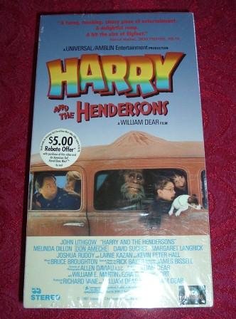 VHS - Harry and the Hendersons Rated PG