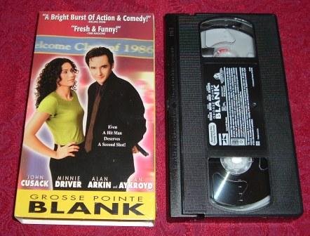 VHS - Grosse Pointe Blank Rated R starring John Cusack and Minnie Driver