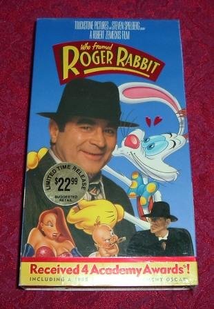 VHS - Who Framed Roger Rabbit Rated PG starring Bob Hoskins