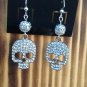 Swaroski Crystal Skull Earings